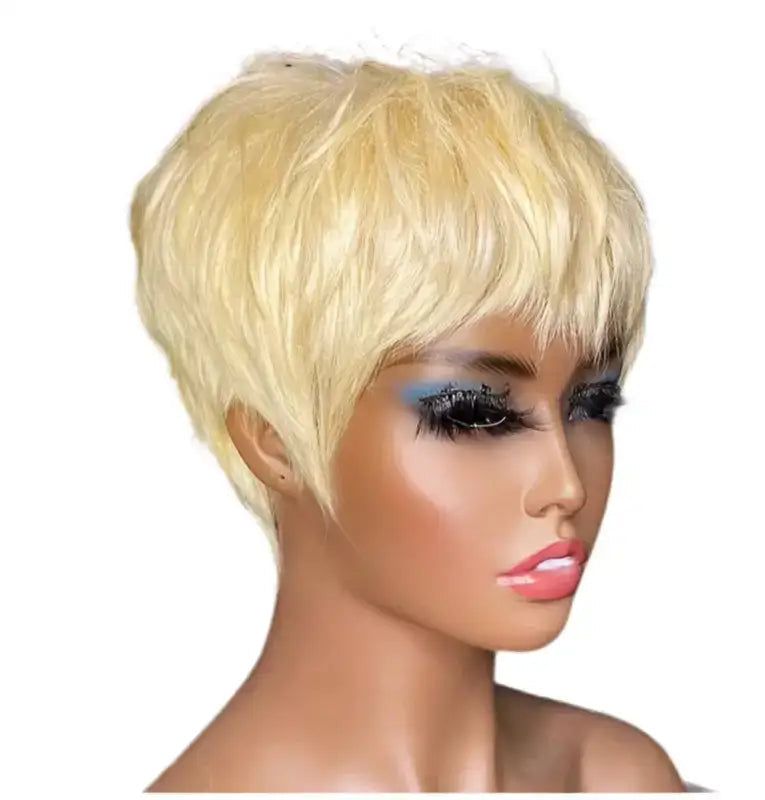 Remi Human Hair Wig | Short Pixie Cut with Soft Layers