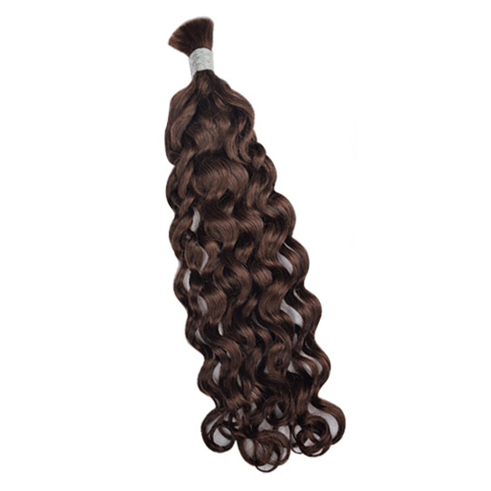 Premium Italy Curly Braiding Hair Extensions #2 Dark Brown | 100%