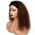 Natural Style Human Hair Jerry Curly Headband Wig