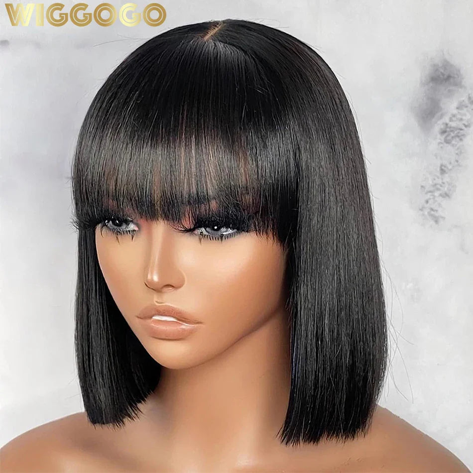 Wiggogo 3X1 Middle Part Lace Bob Wig