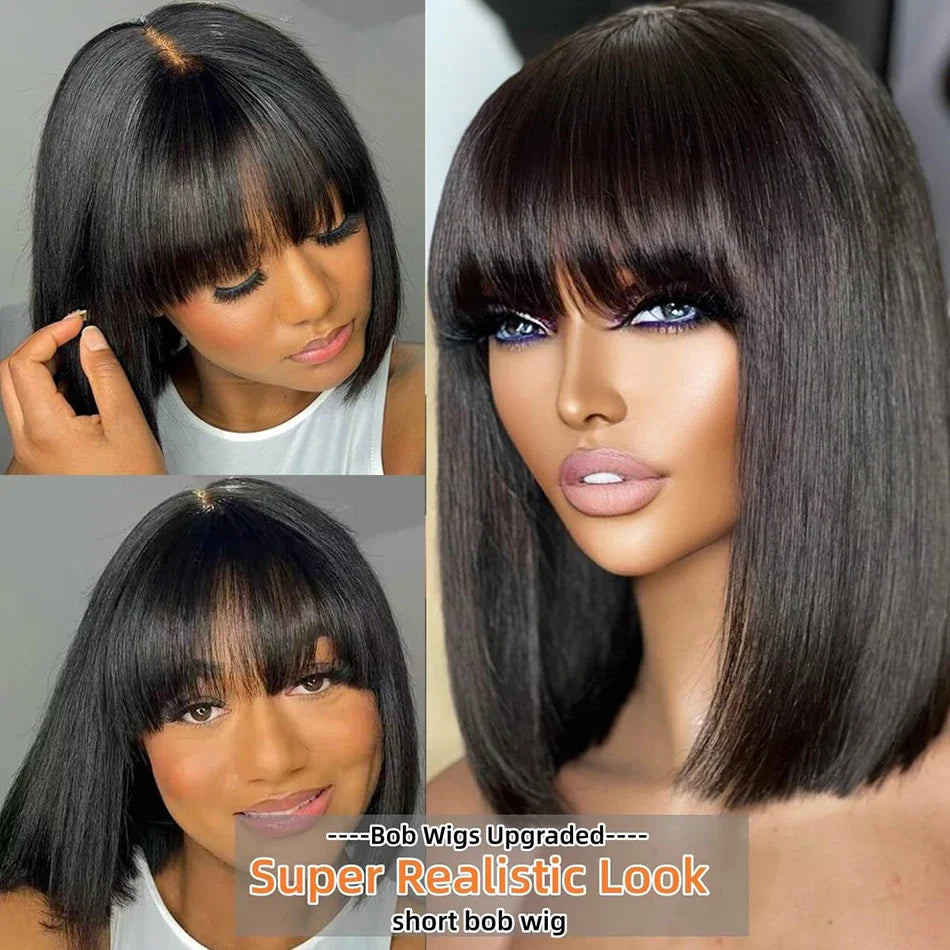 Wiggogo 3X1 Middle Part Lace Bob Wig